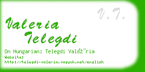 valeria telegdi business card